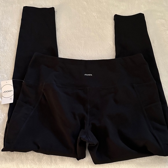 Jockey Midnight Black Activewear Leggings NWT - Picture 3 of 7